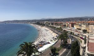 den franske riviera strand Nice