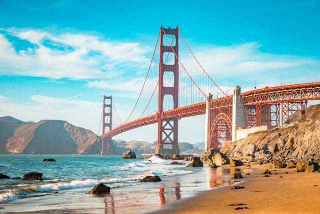 Golden Gate Bridge, San Fransisco. Langdistansetur med diabetes i bagasjen