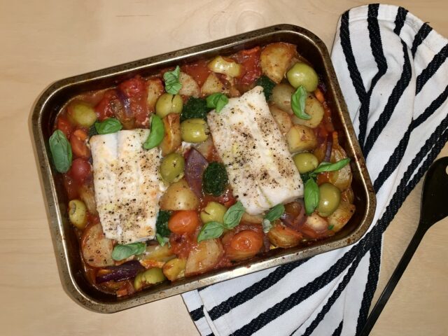 Lun gresskarsalat med kålrabi & tahinidressing