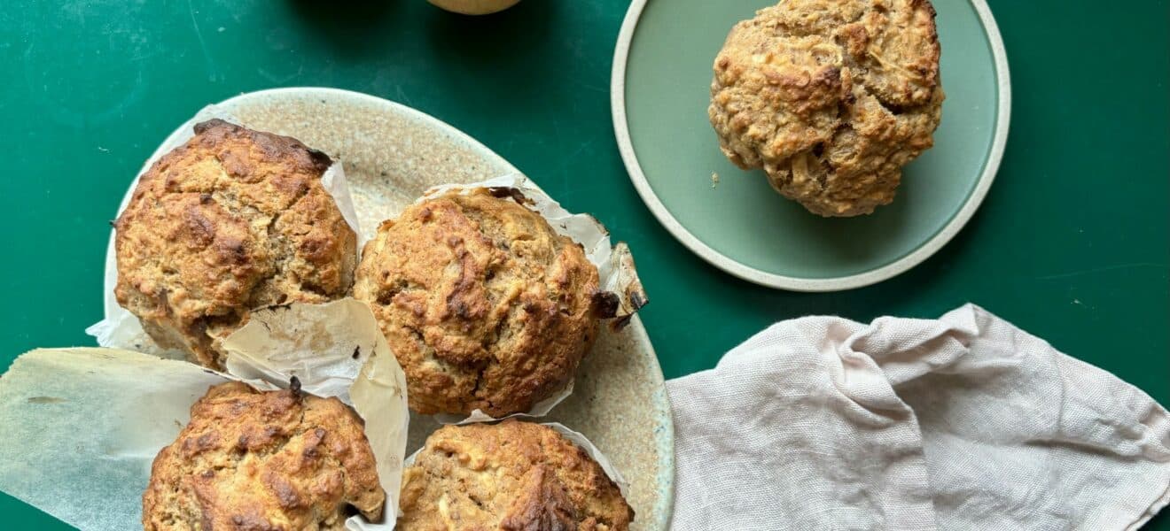 Blodsukkervennlige eplemuffins