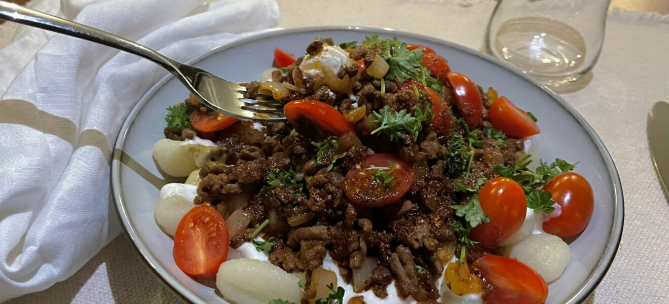Gnocchi med tyrkisk vri
