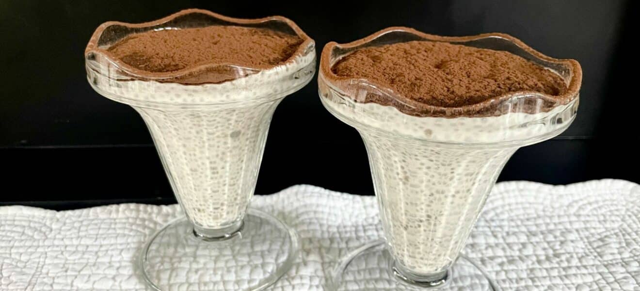 Chiapudding med smak av tiramisu